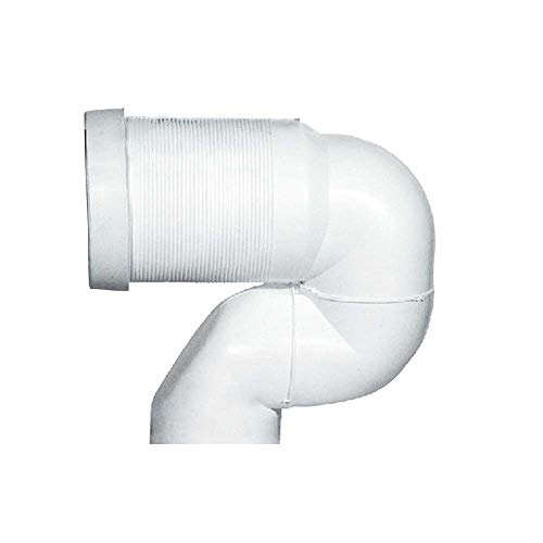 Curva tecnica per WC filomuro con scarico a terra - regolazione da 16 a 20 cm