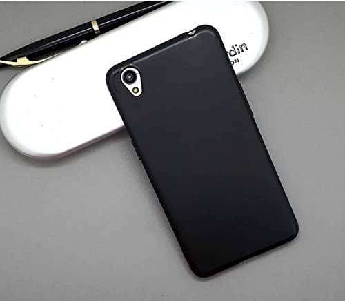 Image of Mobile Back Cover Case for Oppo A37 (Silicone Case|CameraProtection|Black SC1510)
