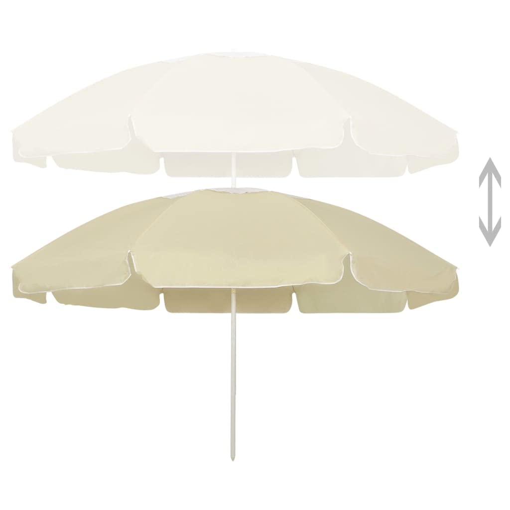 Parasol de Plage Anthracite 240 cm