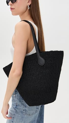 Bolso canasta de paja para mujer Liffner miniatura 2