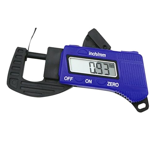 厚み測定定規 デジタル厚さ計より正確な炭素繊維超高精度プローブ金属非金属材料測定用(Blue)