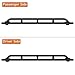Hooke Road Wrangler JK Rock Slider Nerf Bars Running Boards for 2007-2018 Jeep Wrangler JK Unlimited 4 Door (Pair)