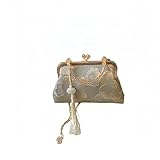 [Yabure] 中華風イブニングバッグ 刺繍デザイン・チェーン付で肩掛け/斜め掛け/手持ちに対応 使いやすい内部構造 | 宴会・結婚式・パーティー向け レディース用