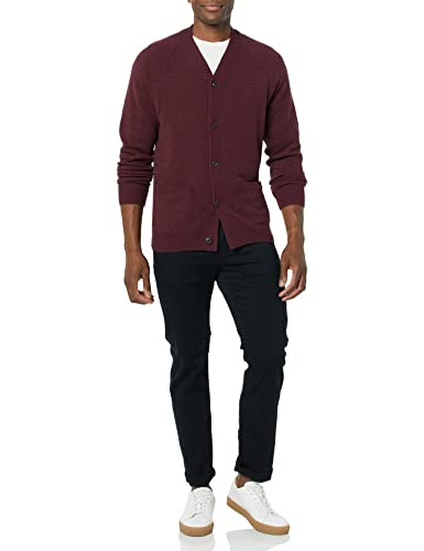 Image of Amazon Essentials Men's Lambs Wool V-Neck Cardigan Sweater with Pockets (Previously Goodthreads)