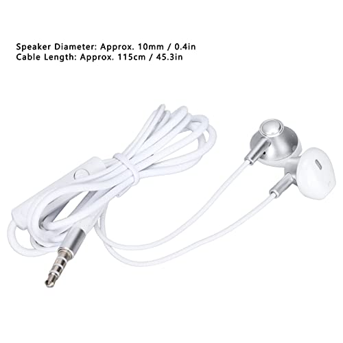 Oordopjes Koptelefoon met Microfoon en Volumeregeling, Ruisonderdrukking 3,5 Mm Bedrade Koptelefoon met Krachtige Zware… - Image 5