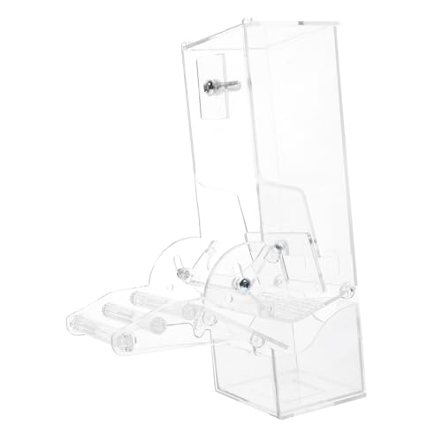 ORFOFE オウムの餌箱 鳥の餌場 小鳥用の鳥の餌箱 大きい 摂食 容器 ペット 大きな鳥のための鳥の餌箱 ケージ用鳥の餌箱 屋内 トレイ 屋外 鳥用自動給餌器 鳥のケー ダー