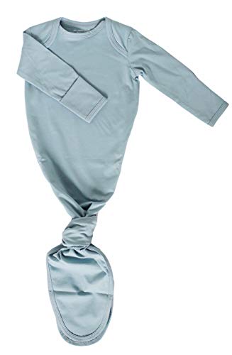 Image of Marlowe & Co Organic Cotton Knotted Newborn Baby Gown, Soft Knotted Sleeper Gown for Baby Boy and Girl