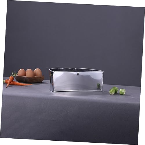 Bote de basura de cocina rectangular de acero inoxidable PRETYZOOM miniatura 5