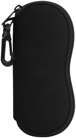 MoKo Sunglasses Soft Case Ultra Light Neoprene Zipper Eyeglass Case for Men Women