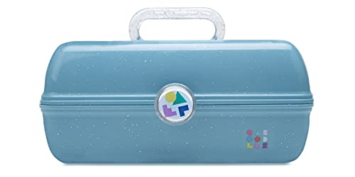 Caboodles On-The-Go Girl - Shooting Star | Cosmetic Organizer, Make-up & Accessory Case, Deep Blue Sparkle