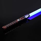 ANBOX Light Sword Saber, Smooth RGB 12 Colors Changeable with Realistic 5 Sound Fonts Battle Force...