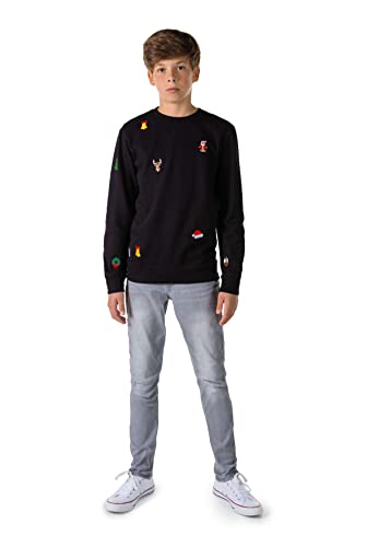 Holiday Icons Sweater - Black by OppoSuits Deluxe3