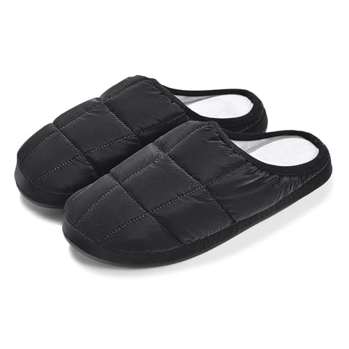 KENROLL Non Slip House Slipper, Goose Down Fuzzy Memory Foam Slippers, Winter Warm Indoor Shoes for Women and Men3