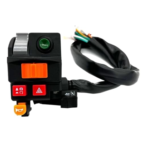 Commandes au guidon multifonctions 22 mm avec klaxon et clignotants