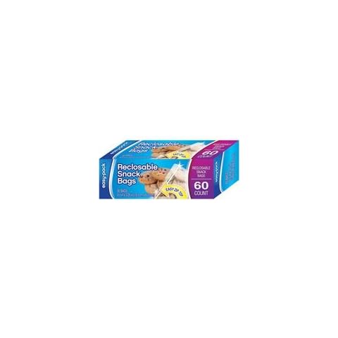 flp llc FLP 5746995 Reclosable Sandwich Snack Zip Bag - 60 Count Cover