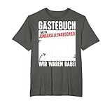 JGA T-Shirt Männer Gästebuch