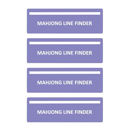 4Pack Mahjong Line Finder, Mahjong Line Reader, Mahjong Card Guide