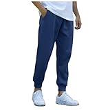 Cargohose Herren - Sportliche Trainings Jogginghose Für Herren Mit Taschen Und Kordelzug