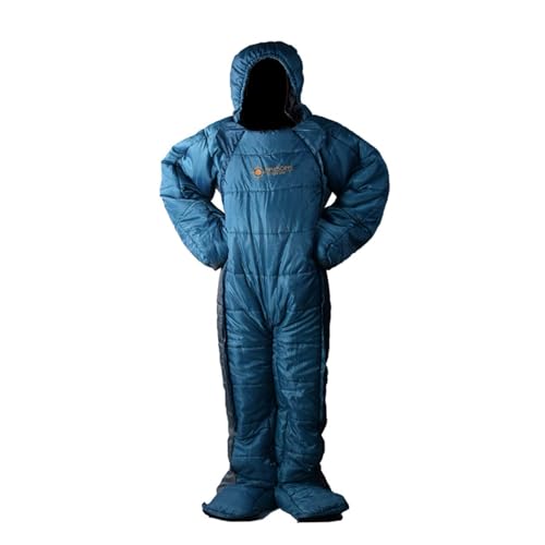 Waterproof Wearable Human-Shaped Sleeping Bag, -5 to 5 Cotton Camping Bag, Windproof Temporary Rest With Insulation for Adults, Cold Protection Outdoor