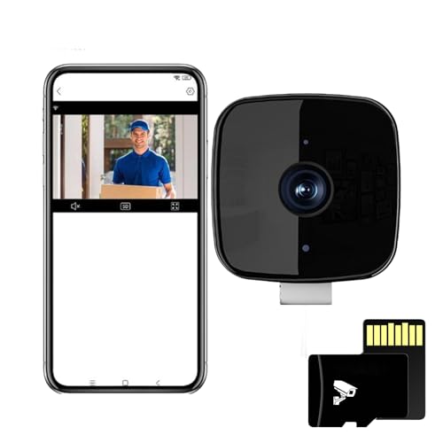 Saker 2K Window Camera with Night Vision Indoor Window Security Camera - AI Person Detection Peel & Stick Installation 2.4GHz WiFi for Home Security Monitoring (with 32G SDcard)