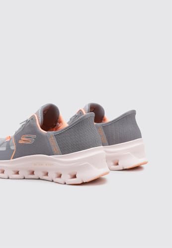 Skechers Damen Glide-Step Pro Slip-InTurnschuhe, Gray Mesh/Orange Trim, 40 EU – Ansicht 2