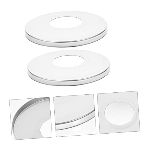 Placas de cubierta para escalera de piscina de acero inoxidable 2 piezas miniatura 2