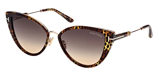 Tom Ford ANJELICA-02 FT 0868 Dark Havana/Smoke Shaded 57/16/140 women Sunglasses