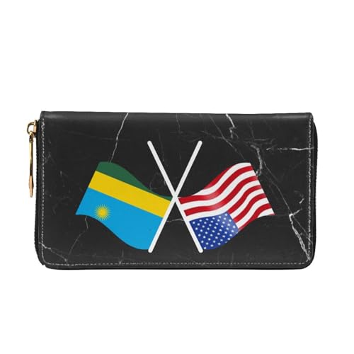 American And Rwanda Flag Wallet Card Bag3
