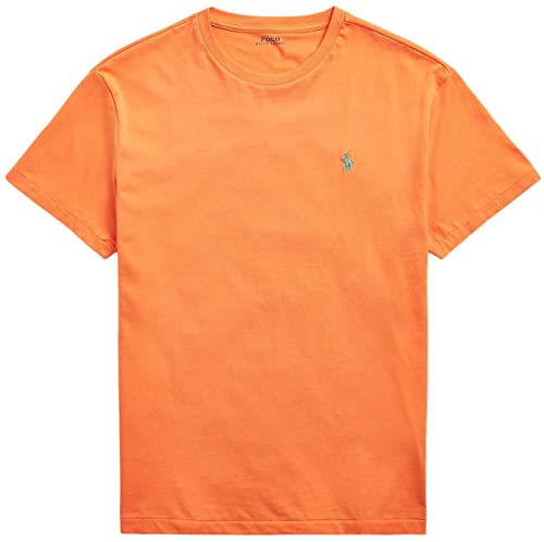 Image of POLO RALPH LAUREN Mens Crew Neck T-Shirt (M, MayOrange)