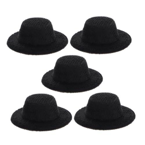 Toddmomy 5 Piezas Mini Sombreros Formales para Muñecas Resistentes y Multifuncionales Accesorios Decorativos para Disfraces de Muñecas Fiestas y Eventos