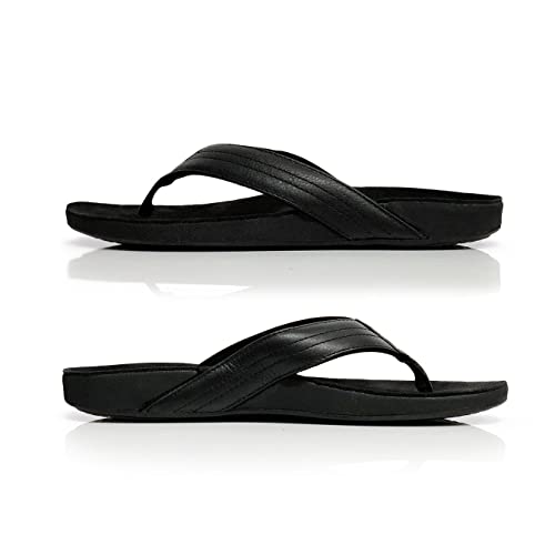 Byron Orthotic Flip Flops for Men, Stylish & Comfortable Orthopedic Sandals with Biomechanical Arch Support Genuine Leather Strap4