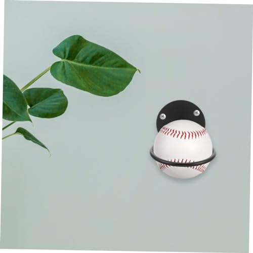 Gogogmee Baseball Display Rack Metal Stand Wall Mount Baseball Holder Sports Ball Display Case