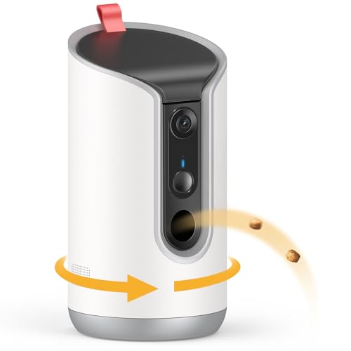 TKENPRO 5MP Ultra HD Pet Camera - Dog Camera with Treat Dispenser, Remote Treat Tossing via Phone App, 360° Auto Tracking & Motion Alerts, 5G&2.4G WiFi for Cats Indoor thumbnail 10
