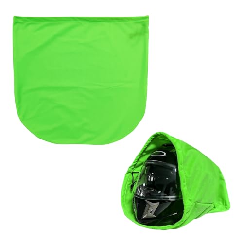 KVAEY Motorcycle Helmet Bag, Helmet Protection Drawstring Bag Made of Nylon Cloth, Large Capacity Helmet Storage Bag for Motorcycle Bicycle, Universal Motorcycle Accessories (Green)