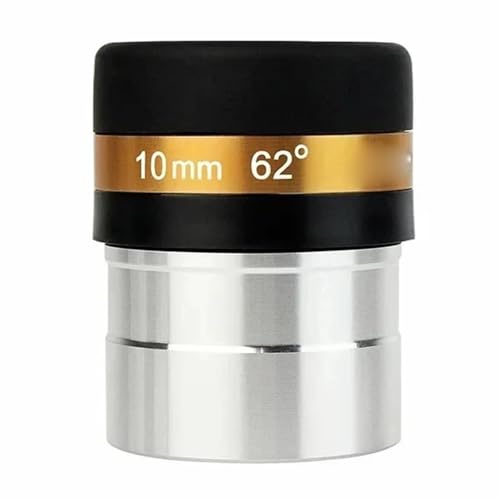 Ocular de 10mm para telescopio con gran angular de 62 grados y lente completamente recubierta