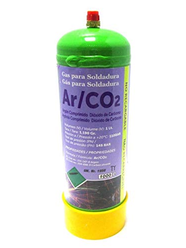 CEVIK Bombona CO2 + Argón no recargable para soldar inoxidable marca