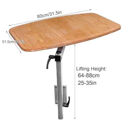 Mesa para autocaravana regulable ideal para comer en camper 3