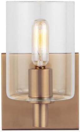 Generation Lighting 4164201-848 Fullton Vanity, 1-Light 60 Watts, Satin Brass