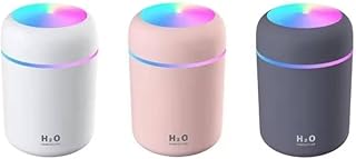 H2O LED Color Changing Humidifier Aroma Diffuser with Rainbow Lighting, Compact Design for Home, Office, 3 Colors Availabl Price In India