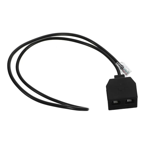 Veemoon Sleek Telephone Converter Cable Phone Cable Adapter 4p4c Rj9 for Conference Use