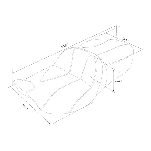 Asiento de motocicleta exclusivo estilo CVO para Harley Electra Glide 2014-2020 Desert 6