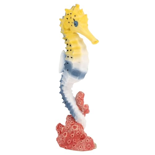 SOPOTUTU Juguete Educativo Temprano Modelo De Caballito De Mar Plástico para Niños Tamaño Grande Color Natural Simulación Realista Juego Cognitivo y Decoración Muñeco Marino 1 Unidad