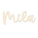 Schriftzug Holz personalisiert – 3D Türschild Namensschild oder Wunschtext, 10 30 cm breit – aus deutscher Holzmanufaktur – für Kinderzimmer Flur Haustür Deko Geschenk
