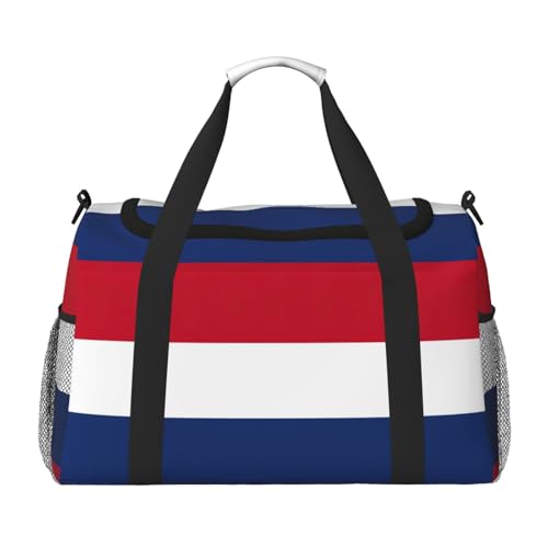 Dutch flag print Travel Duffle Bag Gym Bag for Women,Puffer Tote Bag,Weekender Overnight Bag Organizer