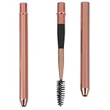 Beavorty 2 Stück Wimpernbürste Mascara Bürstchen aus Robustem Material Kompakt Rostbeständig für Natürlich Geschwungene Wimpern Geeignet alle Wimperntypen Roségold