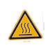 PRETYZOOM Safety Warning Labels 6pcs High Temperature Scald Stickers Equipment Warning Decals Caution Hot Surface Sign for Industrial Use