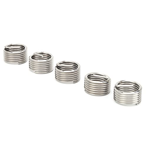 5Pcs Wire Thread Insert Screw Hole Repair HighStrength for Aviation, Automobiles, Lamps, Mechanical Equipment,Etc