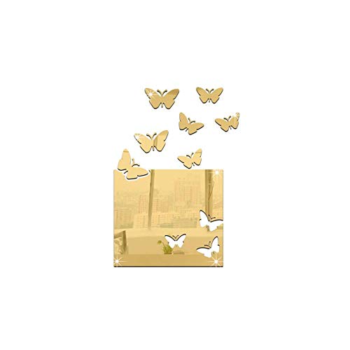 #NOME? Uteruik - Adesivo a Specchio a Forma di Farfalla, Decorazione a Specchio, 1 Set