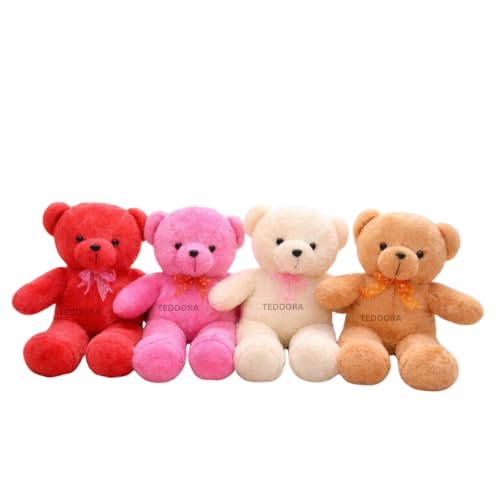Image of 1.5ft Teddy Bear Soft Toy for Girls Boys Kids, Brown, Plush Stuffed Baby Gift Birthday, 45cm