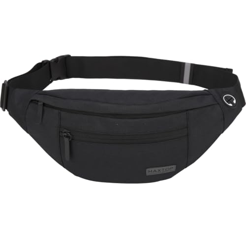 MAXTOP Bauchtasche Gürteltasche für Damen und Herren Hüfttasche Outdoor Groß Handytasche Sport Wasserdicht Laufgürtel Umhängetasche Geldgürtel für Camping Wandern Fitness Fahrrad Geschenke